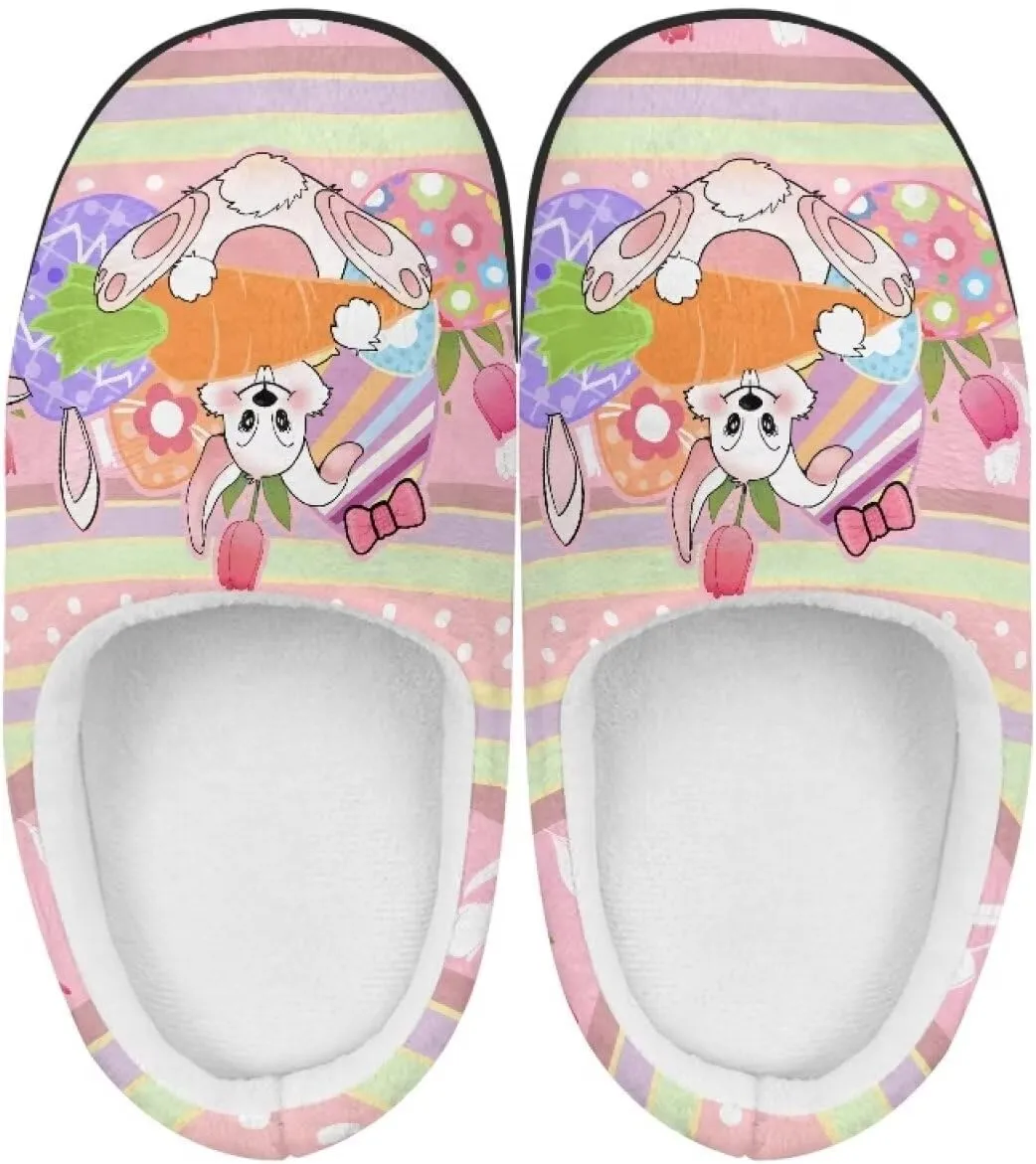 Cartoon Animal Girls Boys Fluffy Slippers Comfy Closed Toe Shoes Slip-on Slides for Kids House Indoor Slippers SizeUS 9-15