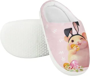 Cartoon Animals Children's Fuzzy Slippers Boys Girls Cozy Warm Winter House Slippers Comfy with Non-Slip Sole for Little Kids SizeUS 9-15