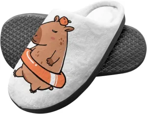 Cartoon Children's Plush Slippers for Boys Girls House Fuzzy Non-Slip Winter Warm Fluffy Lightweight Comfort Soft Indoor Outdoor Washable Slippers US Size 9-15