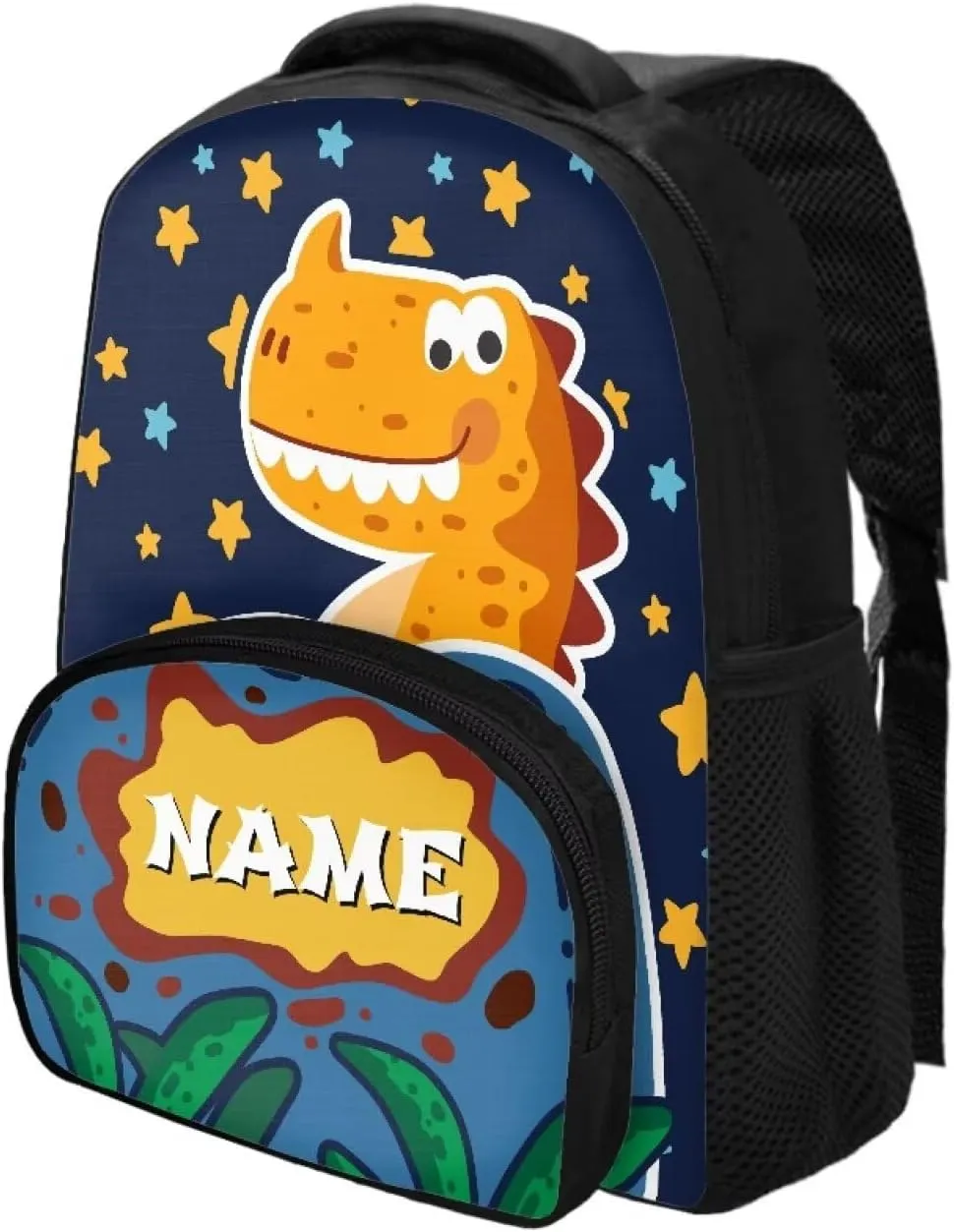 Cartoon Dinosaur and Star Preschool Toddler Backpack for Boys Girls, Children's School Mini Backpack for School and Travel, Kindergarten Elementary Kids Bag