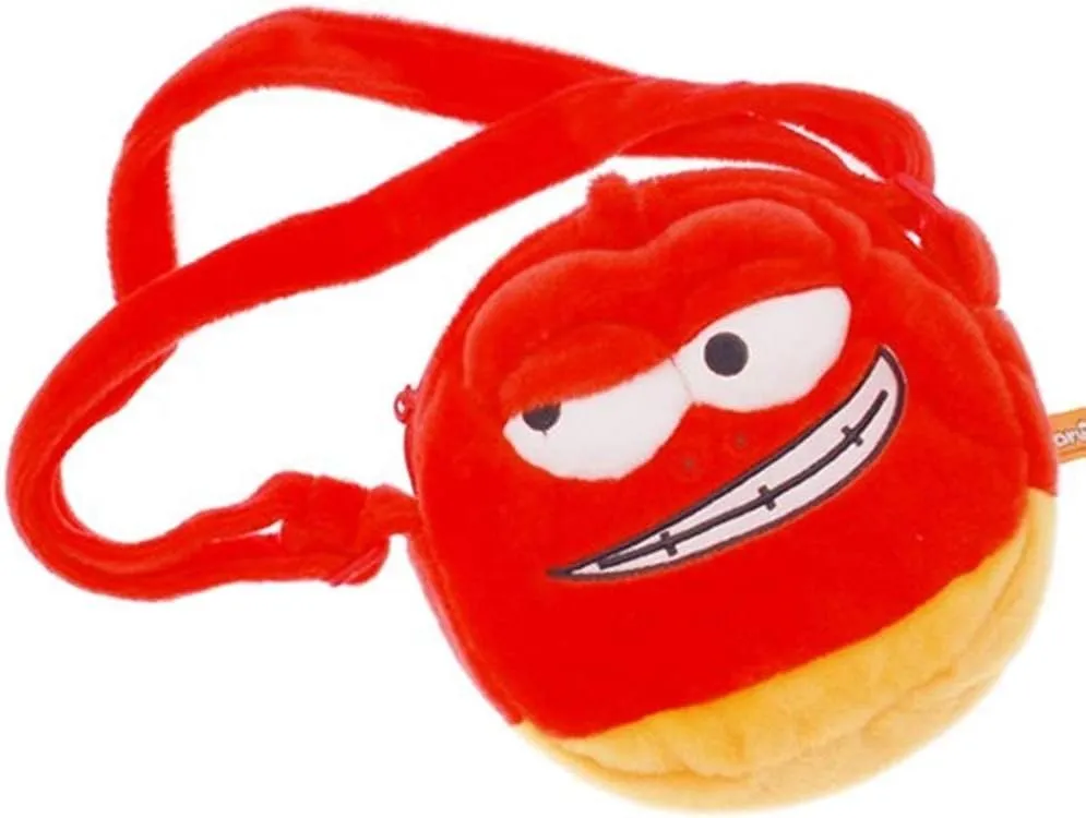 Cartoon Larva Red Doll Figure Mini Crossbody Bag for Kid Incredible Comic Show Larva