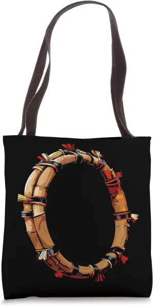 Cartoon Tambourine Tote Bag