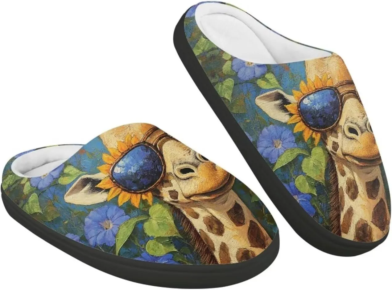 Cartoon Winter Plush Warm Slippers for Kids Boys Girls Slip On House Slippers Flannel Fuzzy Indoor Shoes SizeUS 9-15