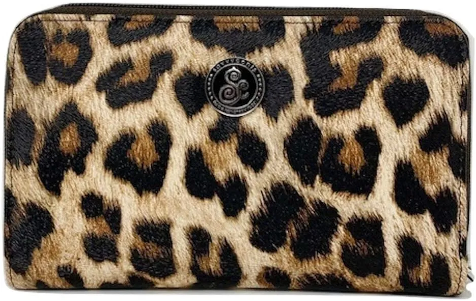 Cash Budgeting Wallet (Cheetah), Zip Around, Accordion File System, Wristlet Strap, Women's Wallet