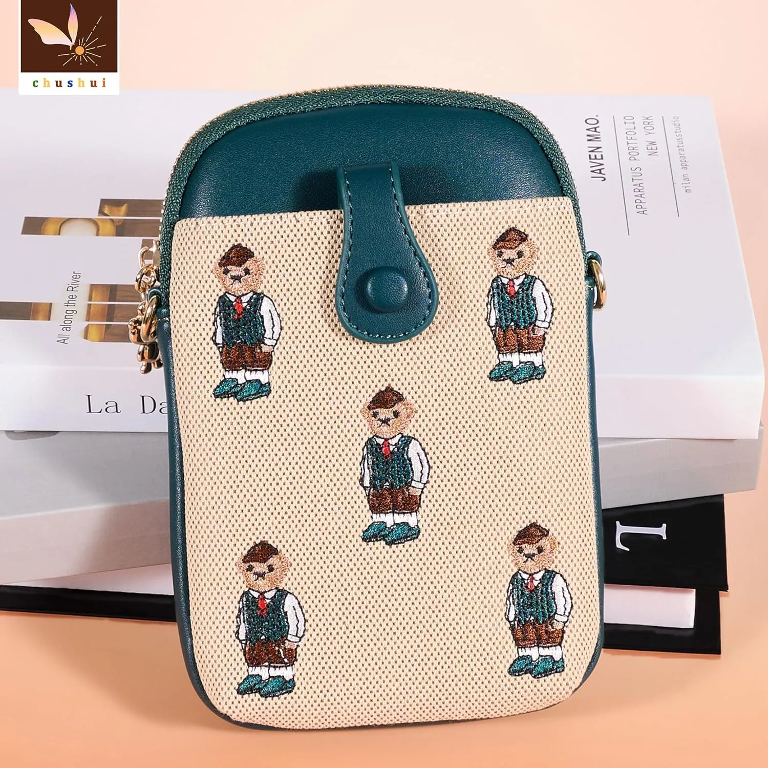 Cell Phone Purse,Small Crossbody Bag for Women,Cute Leather Handbag with Adjustable Strap for Travel Work Daily