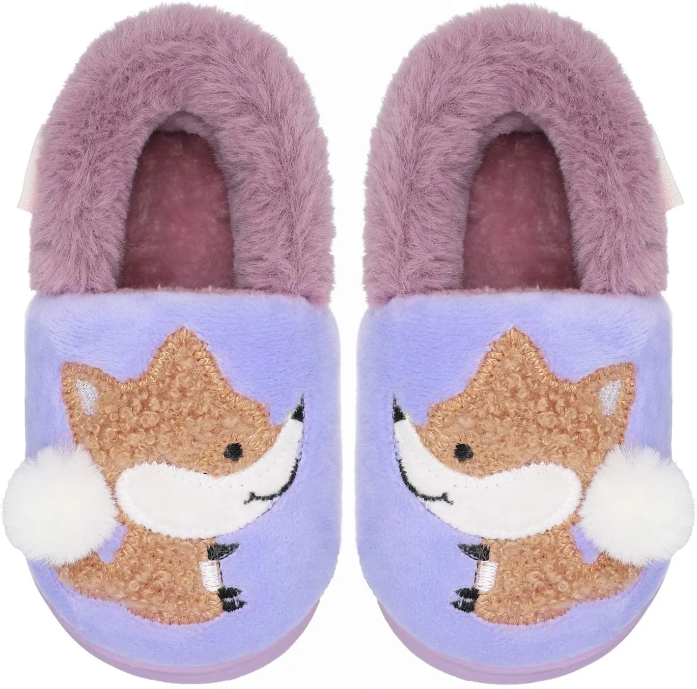 Centipede Demon Plush Warm Slippers for Girls Boys Kids Toddlers Winter Fur Lined Indoor House Home Shoes