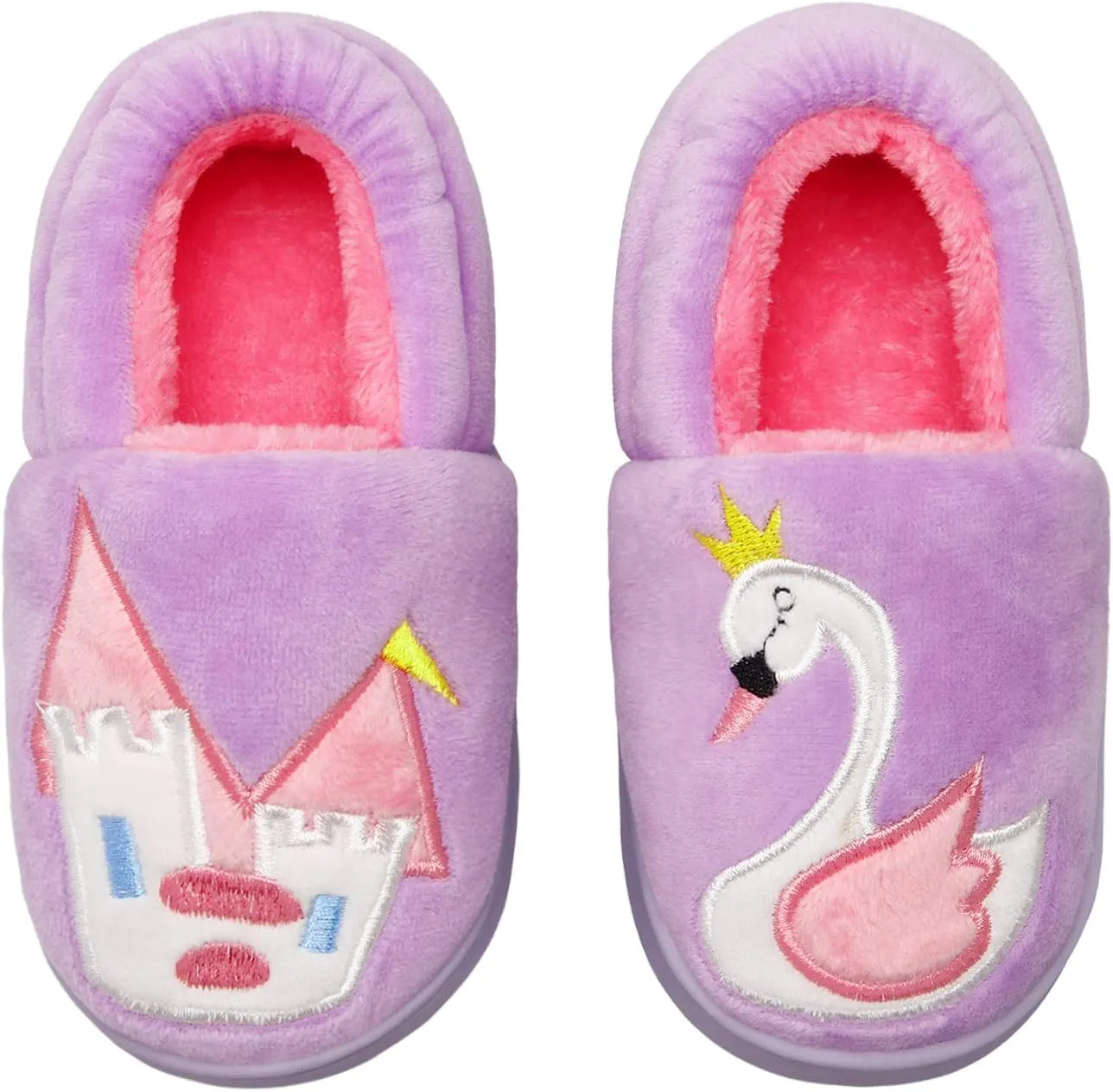 Centipede Demon Plush Warm Slippers for Girls Boys Kids Toddlers Winter Fur Lined Indoor House Home Shoes