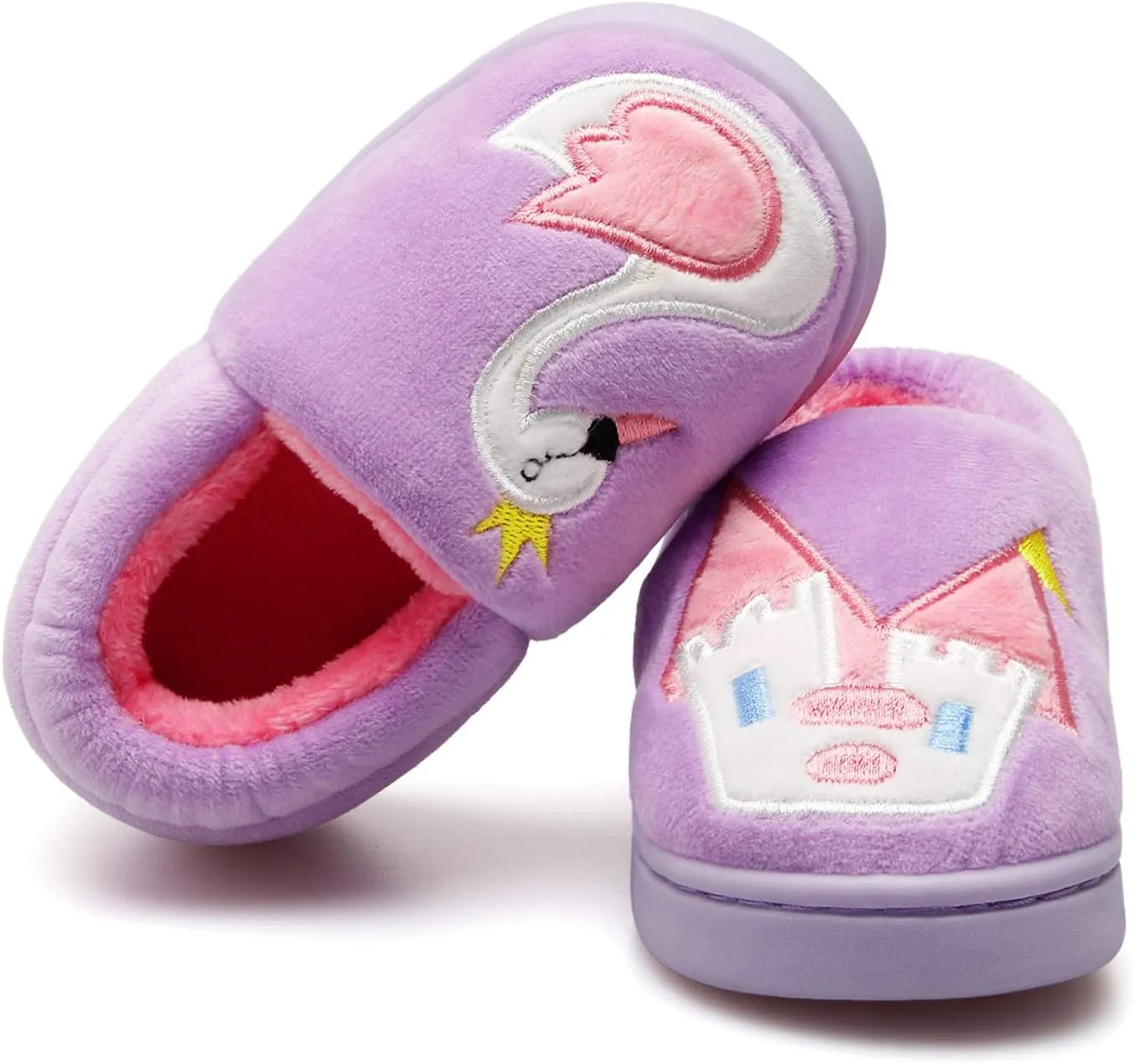 Centipede Demon Plush Warm Slippers for Girls Boys Kids Toddlers Winter Fur Lined Indoor House Home Shoes
