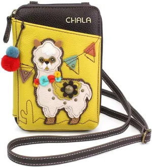 CHALA Wallet Crossbody Cell Phone Purse - Women Faux Leather Multicolor Handbag with Adjustable Strap
