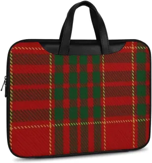 Checkered Black And White Handheld Single Shoulder Crossbody Laptop Bag Unisex