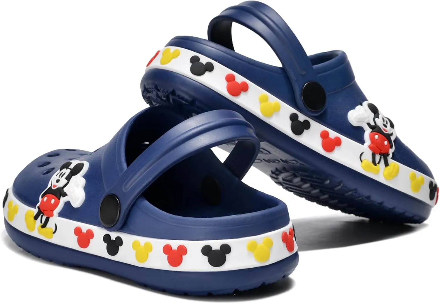 Children's Clogs Cute Cartoon Boys and Girls Garden Shoes Clogs Slippers Toddlers One-Foot Lightweight Beach Pool Sandals