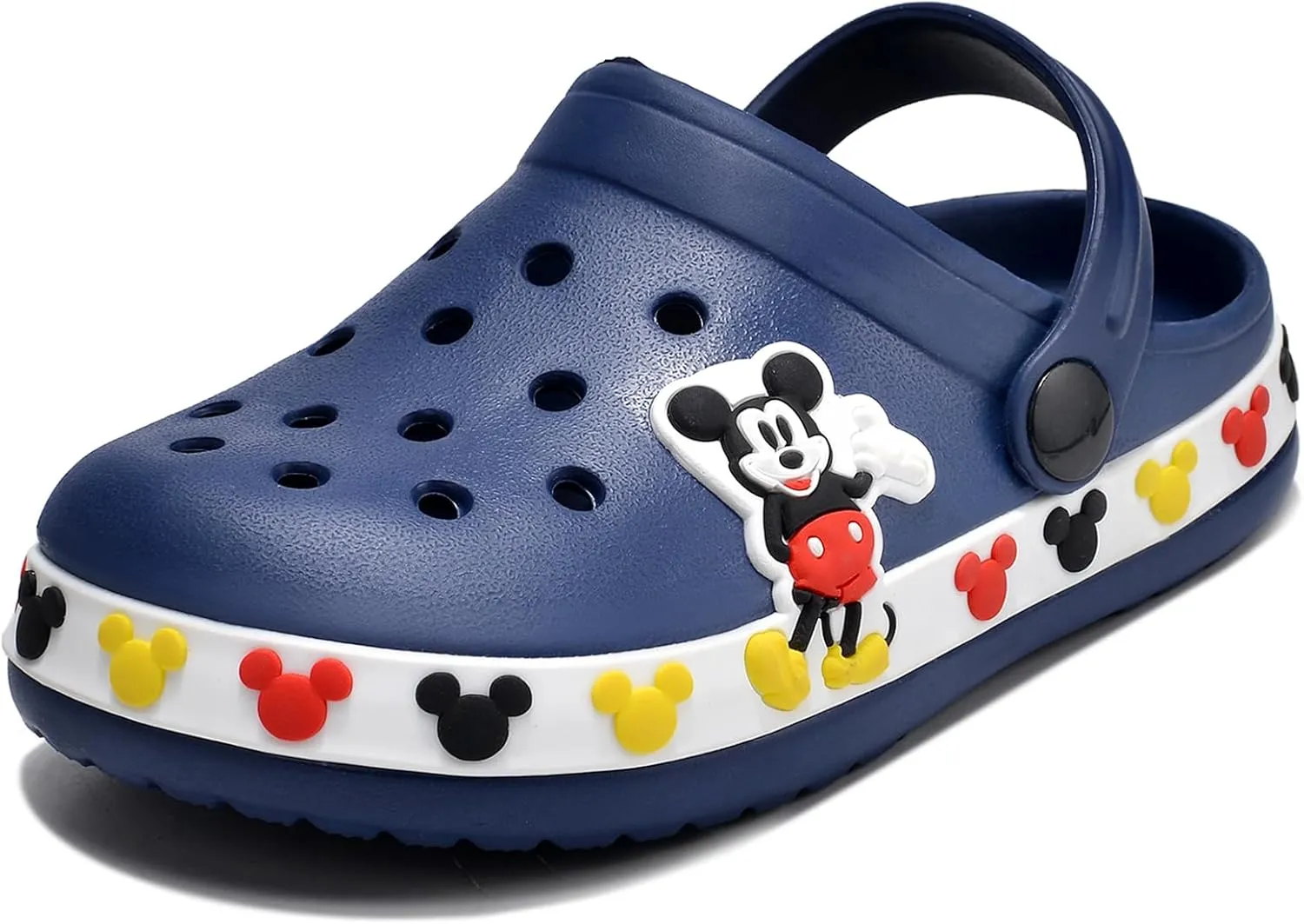 Children's Clogs Cute Cartoon Boys and Girls Garden Shoes Clogs Slippers Toddlers One-Foot Lightweight Beach Pool Sandals
