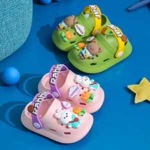Children's Slippers Summer Cute Outdoor Soft Bottom Non-slip Boys And Girls Sandals Infant Kid Baby Hole Shoes