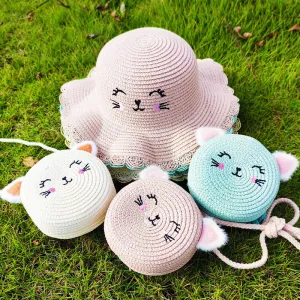 Children's Summer Trendy Woven Straw Cute Crossbody Bags