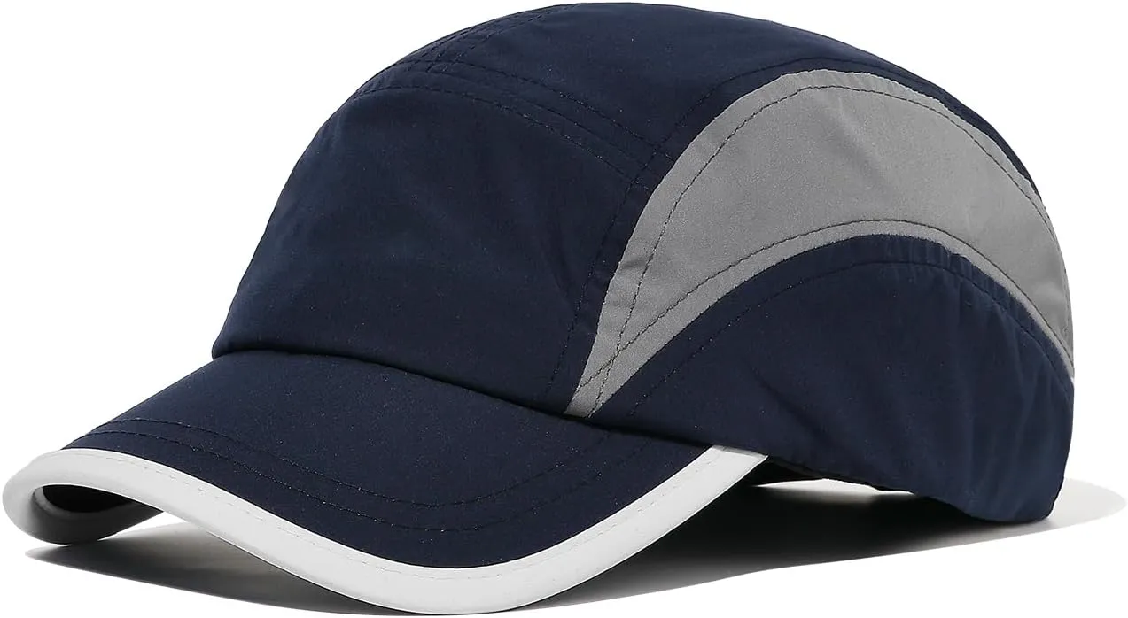 CLAPE Lightweight Short Bill Baseball Caps Quick Dry Waterproof Outdoor Sports Hat Unstructured Tucker Cap Breathable Dad Cap
