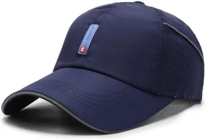 CLAPE Quick Dry Sports Cap Summer UV Protection Mesh Running Hat Lightweight Waterproof Breathable Reflective Sun Visor Hats