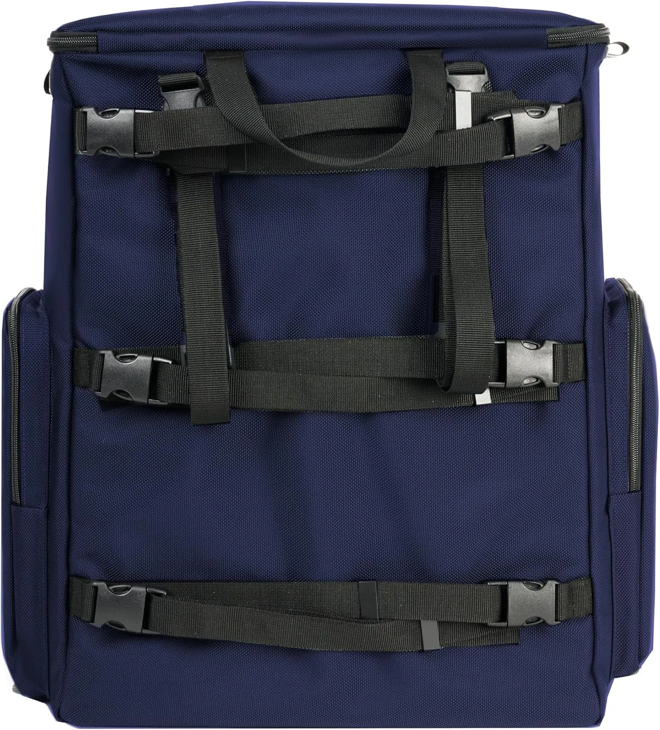 Classic Large Adaptive Wheelchair Backpack for Back of Chair – 50L EZ-Access Respirator-Compatible Wheelchair Bag – Mobility Scooter & Electric Wheelchair Accessories, Navy Blue/Aqua