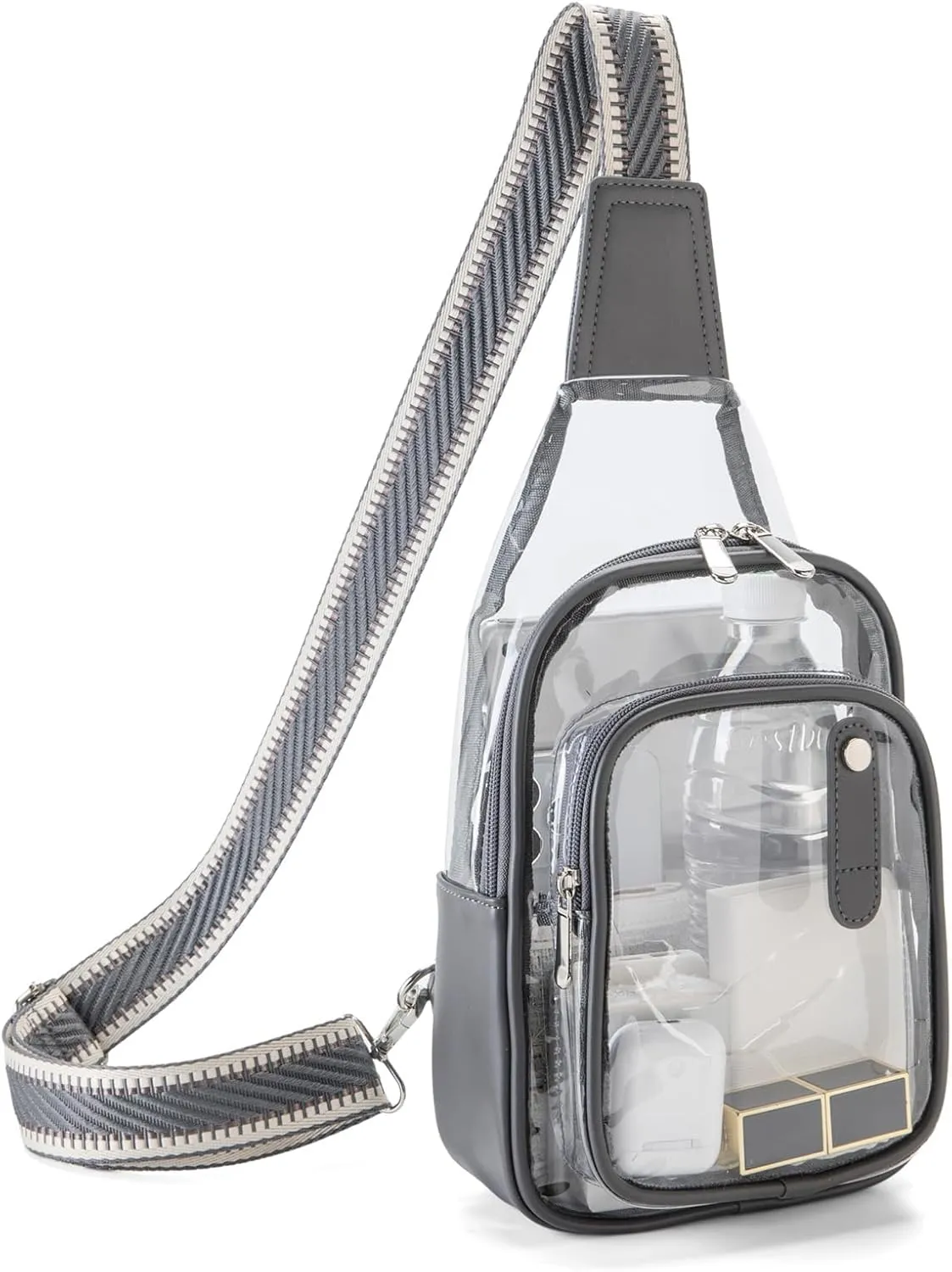 Clear Bag for Stadium Events, Clear Purses For Women Stadium Crossbody Clear Fanny pack For Women Concert Bag