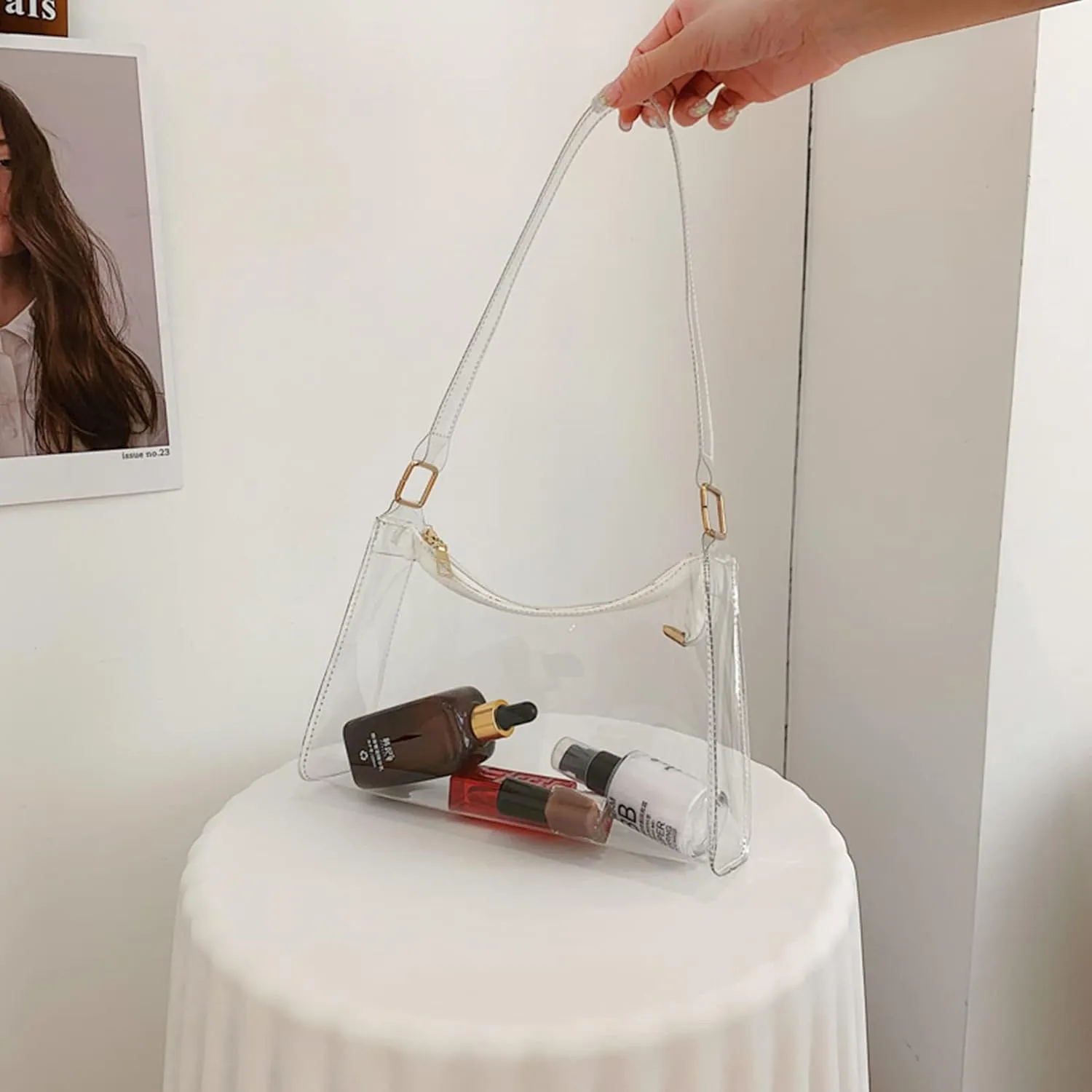 Clear Bag for Stadium Events Women's Purse Handbags Small Purse shoulder bag Crossbody Bag