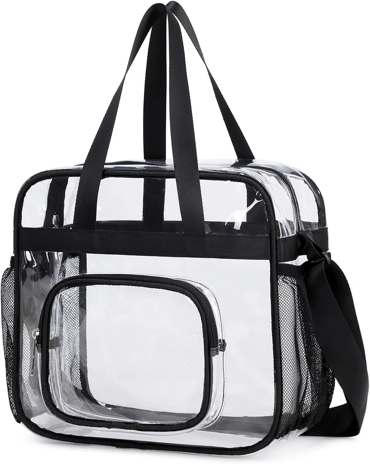 Clear Bags Stadium Approved,See Through Tote Bag Shoulder Strap Large Transparent Bag