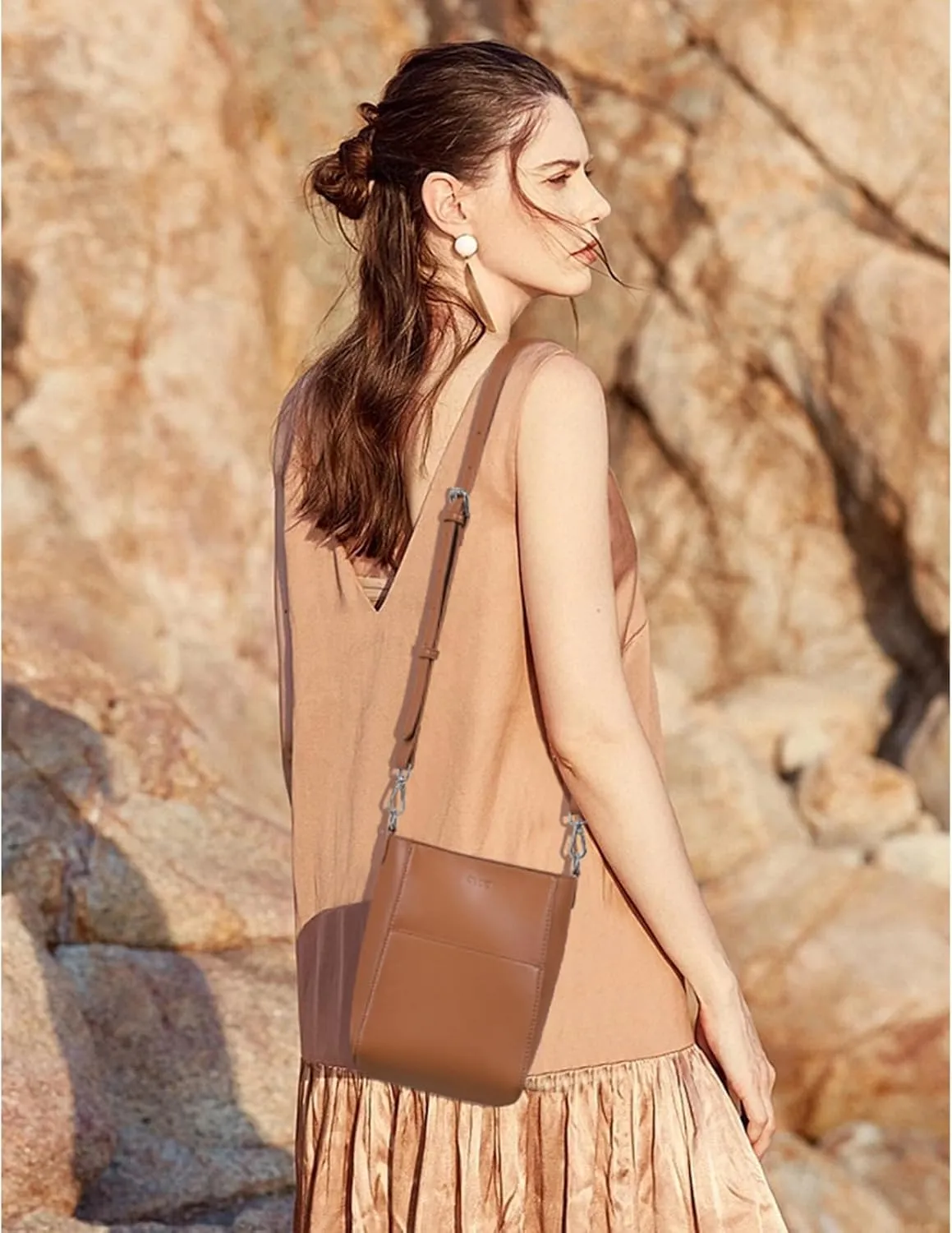 CLUCI Small Crossbody Bags for Women Trendy PU Leather Cell Phone Purse Wallet with Adjustable Strap