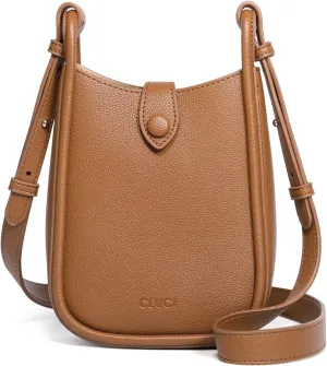 CLUCI Small Crossbody Bags for Women Trendy PU Leather Cell Phone Purse Wallet with Adjustable Strap