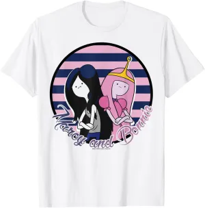CN Adventure Time Marcy And Bonnie Striped Portrait T-Shirt