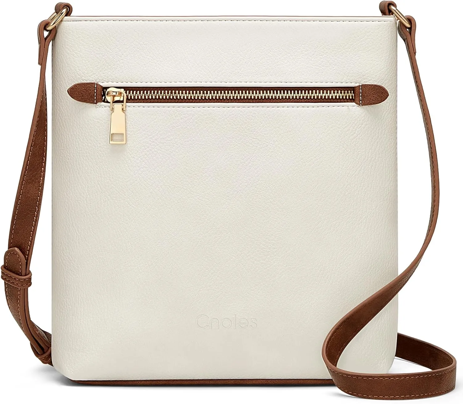 Cnoles Crossbody Bags for Women Trendy Fashion Shoulder Bag Vegan Soft Leather Purse For Ladies With Adjustable Strap