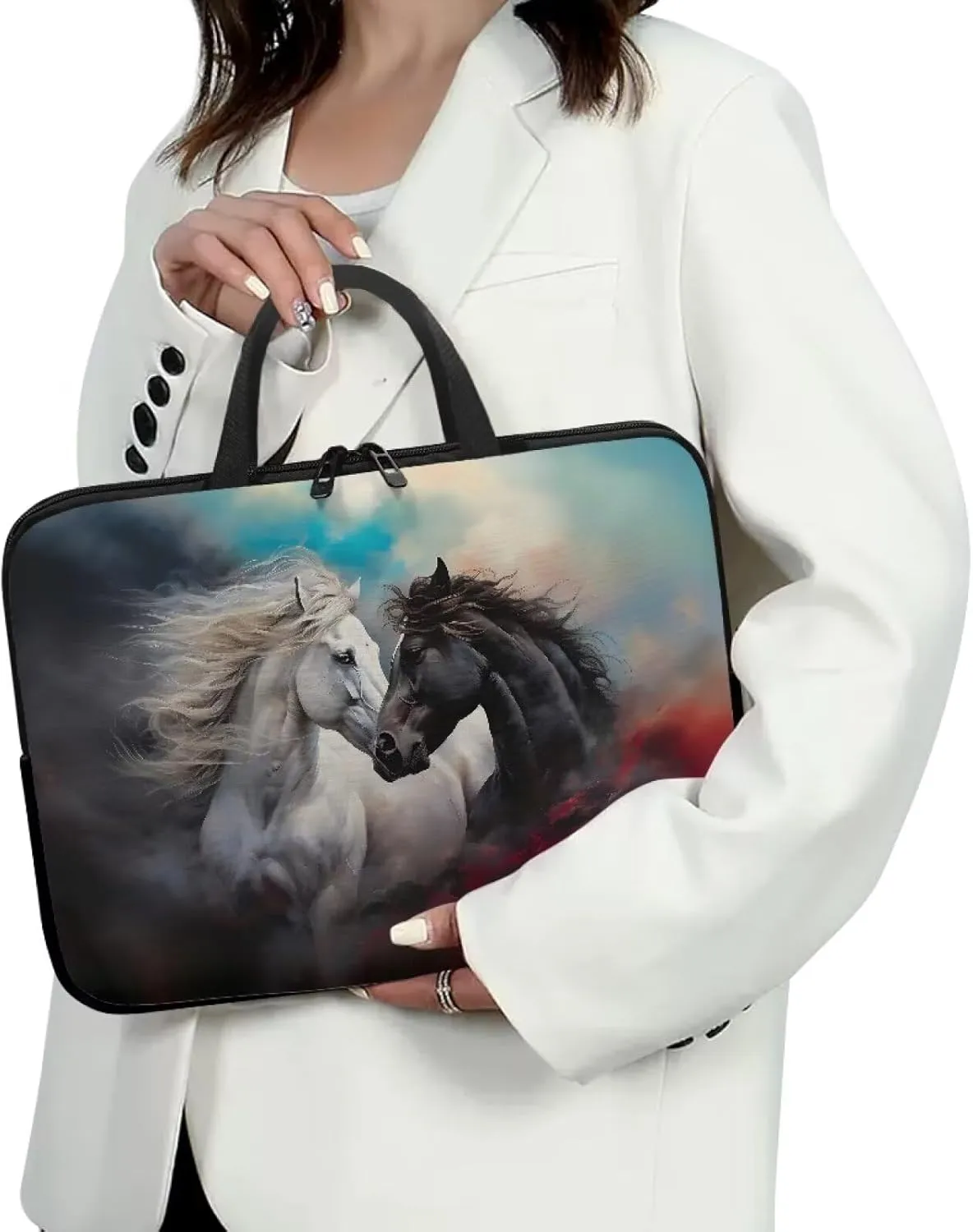 Computer Bag Waterproof Work Handbag Laptop Bag Lightweight Tote Bag Computer Accessories