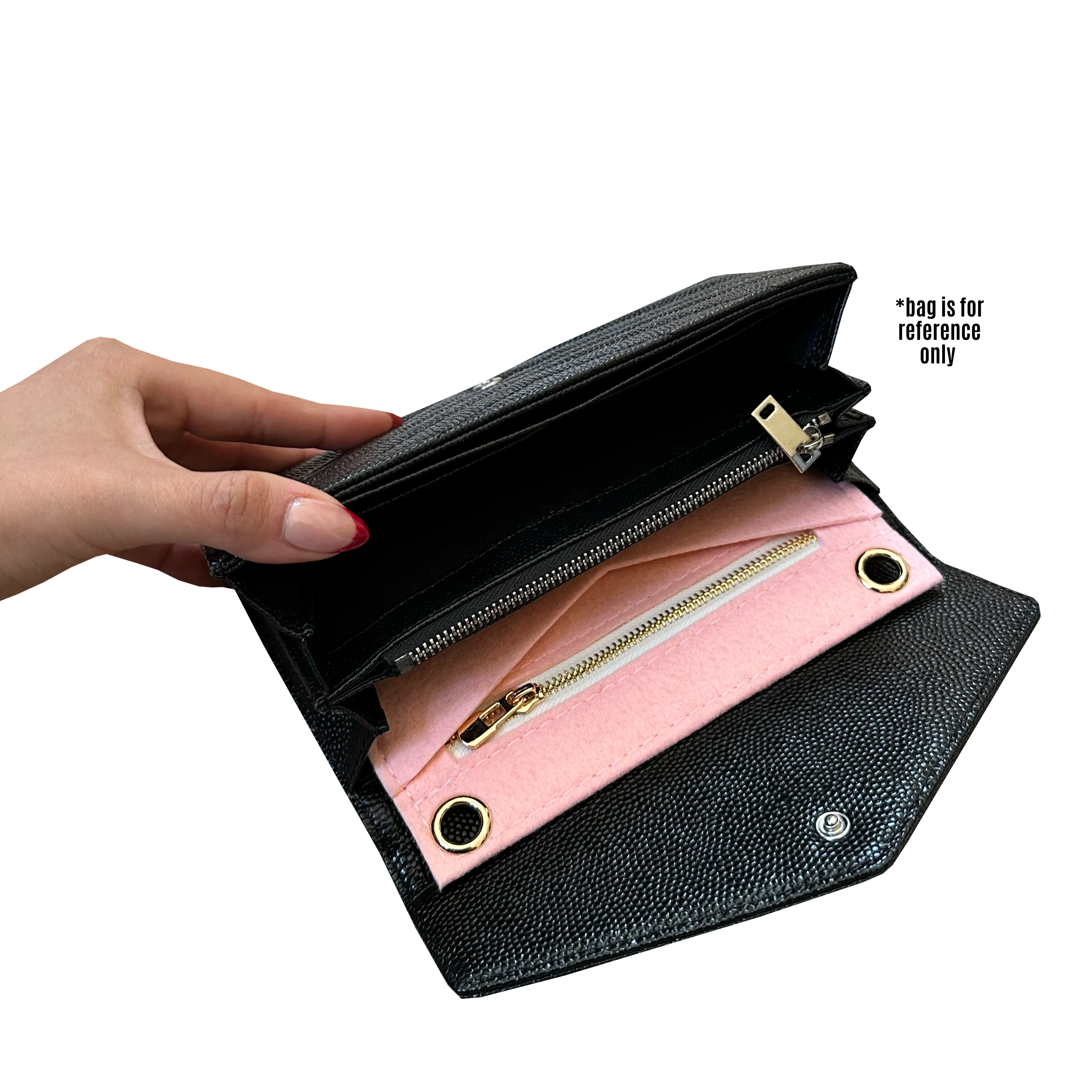 Conversion Kit for Cassandre Large Flap Wallet | Accessory for YSL Swing | Chanel Strap | Designer Purse Insert | Yves Saint Laurent Handbag Strap | Bag Insert Organizer | Yves Saint Laurent Swing Strap | Luxury Bag Accessory | Bag Protector”
