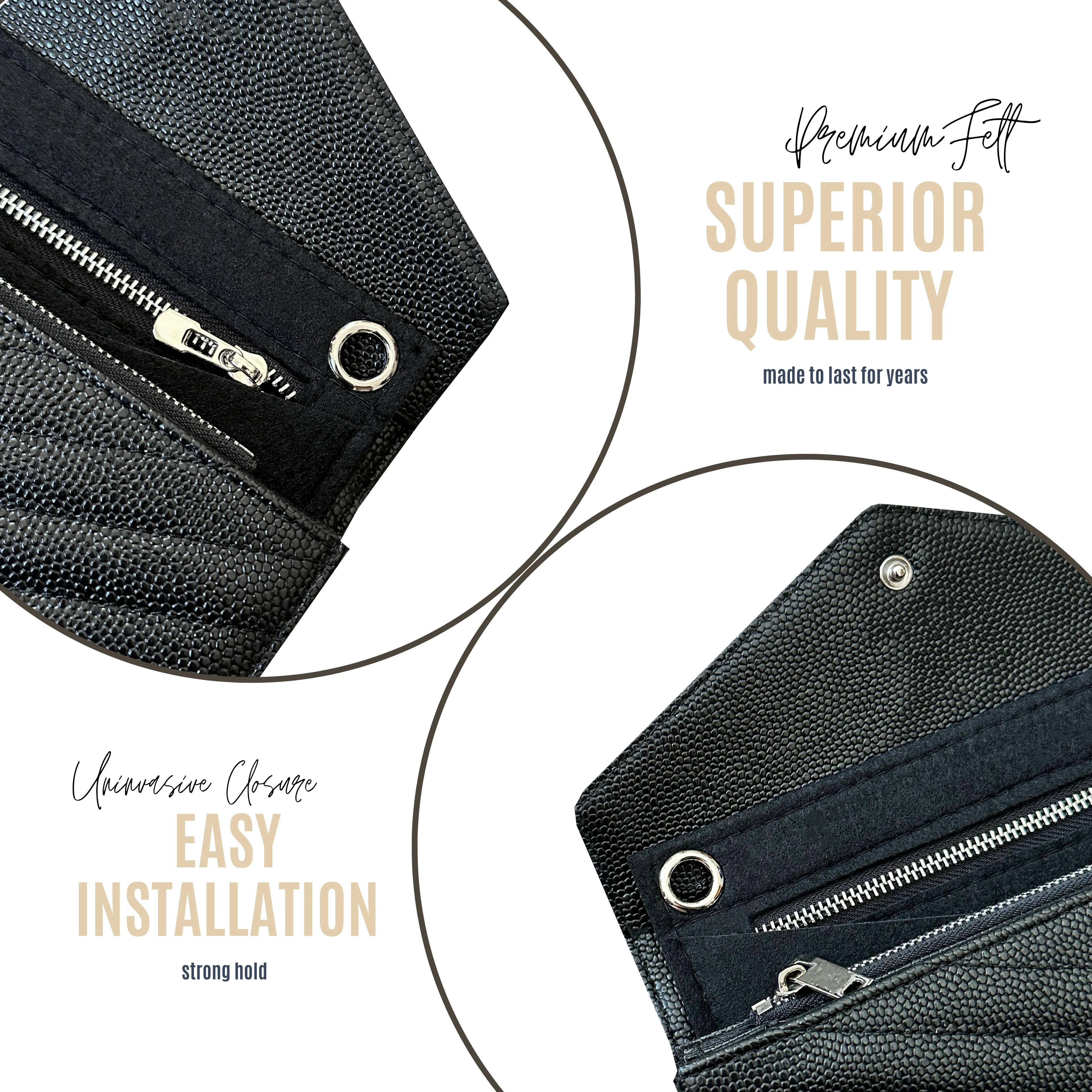 Conversion Kit for Cassandre Large Flap Wallet | Accessory for YSL Swing | Chanel Strap | Designer Purse Insert | Yves Saint Laurent Handbag Strap | Bag Insert Organizer | Yves Saint Laurent Swing Strap | Luxury Bag Accessory | Bag Protector”
