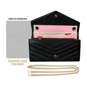 Conversion Kit for Cassandre Large Flap Wallet | Accessory for YSL Swing | Chanel Strap | Designer Purse Insert | Yves Saint Laurent Handbag Strap | Bag Insert Organizer | Yves Saint Laurent Swing Strap | Luxury Bag Accessory | Bag Protector”