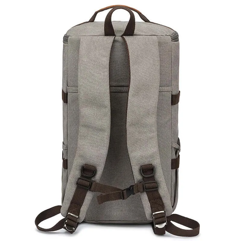 Convertible Canvas Backpack - Travel Duffle Bag 34L