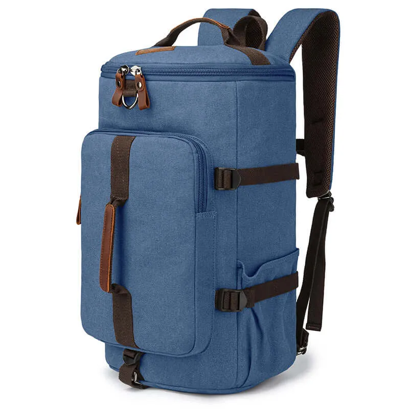 Convertible Canvas Backpack - Travel Duffle Bag 34L