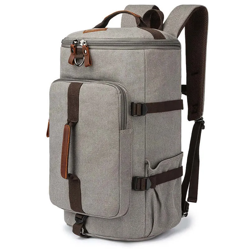 Convertible Canvas Backpack - Travel Duffle Bag 34L