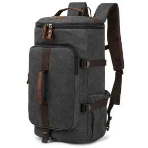 Convertible Canvas Backpack - Travel Duffle Bag 34L