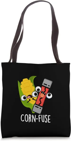 Corn-fuse Funny Confused Pun Tote Bag