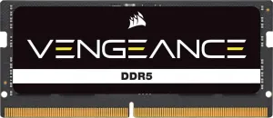 CORSAIR Vengeance SODIMM DDR5 RAM 24GB (1x24GB) 4800MHz CL40 Intel XMP iCUE Compatible Computer Memory - Black (CMSX24GX5M1A4800C40)