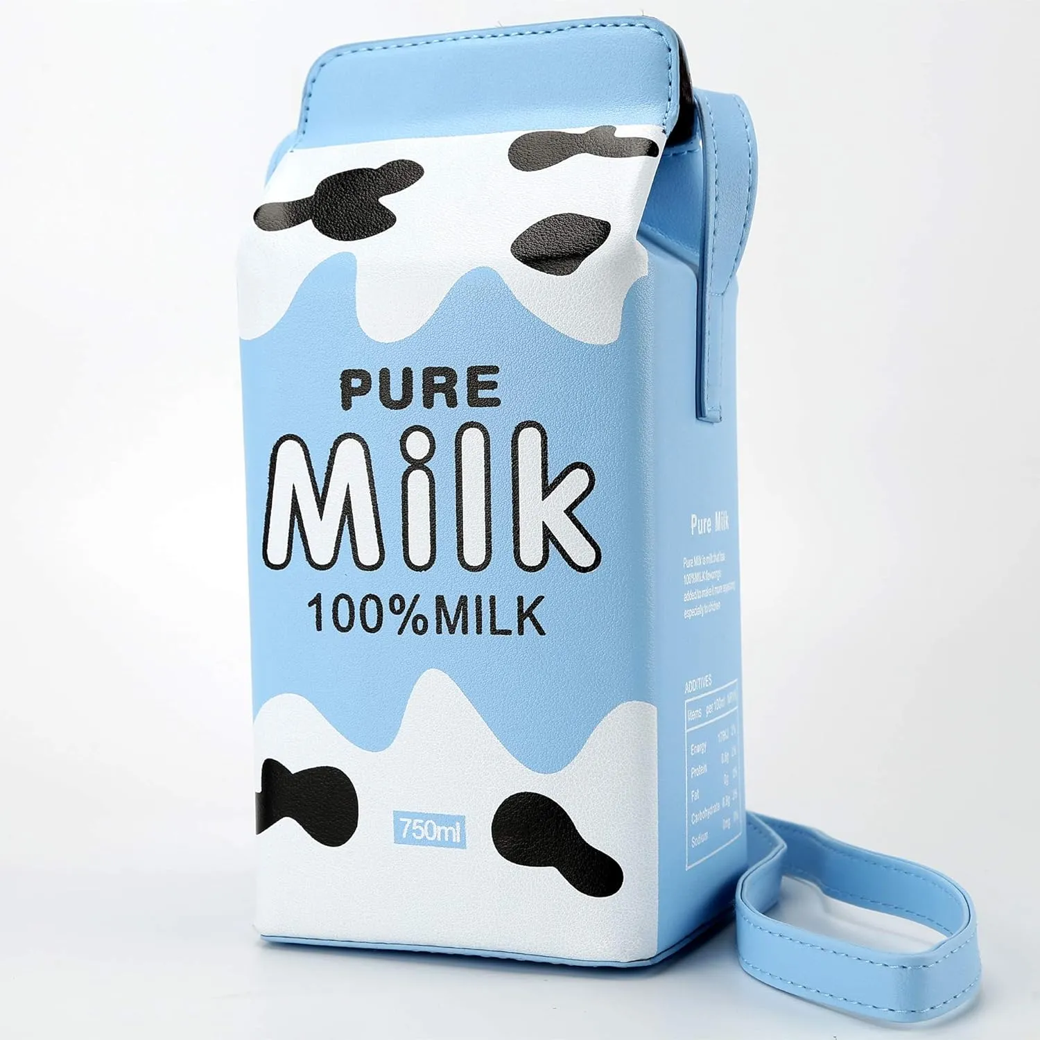 Cow appearance Milk Box CrossBody Purse Bag,PU Phone Shoulder Wallet for Women Girl