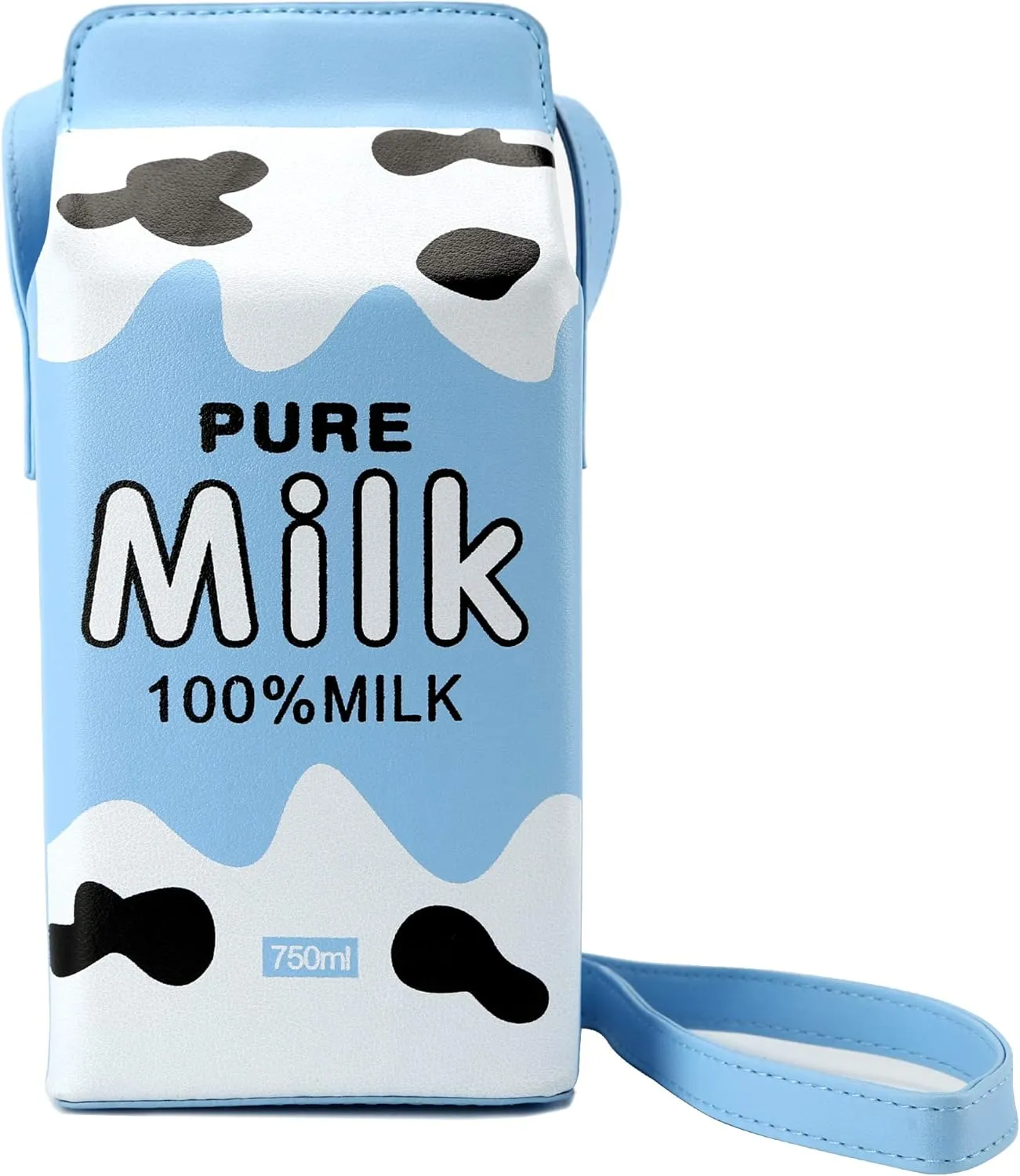 Cow appearance Milk Box CrossBody Purse Bag,PU Phone Shoulder Wallet for Women Girl