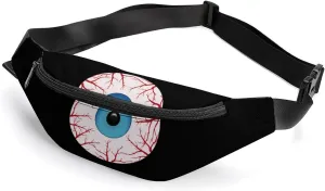 Creepy Bloodshot Eyeball Waterproof Fanny Pack Belt Bag Crossbody Waist Bags Travel Essentials for Sports Workout