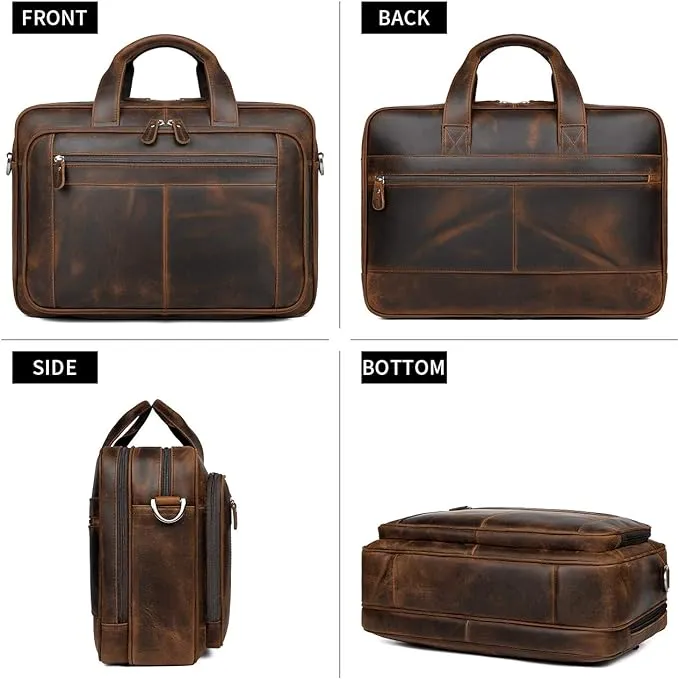 Crete Leather Laptop Bag