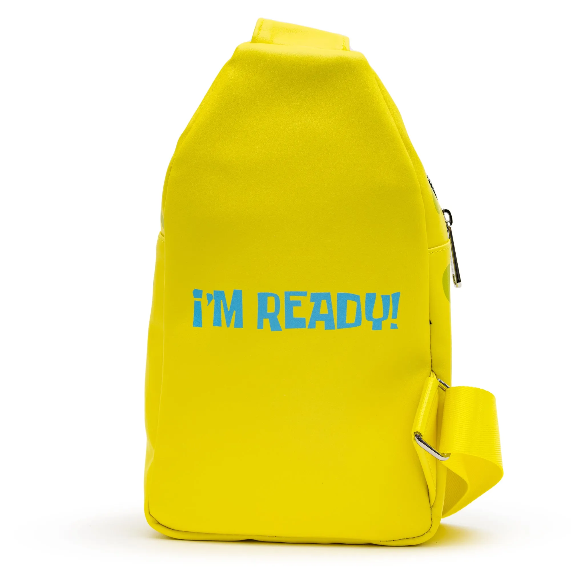 Cross Body Sling Bag  - SpongeBob SquarePants Smiling Face Character Close-Up Yellow