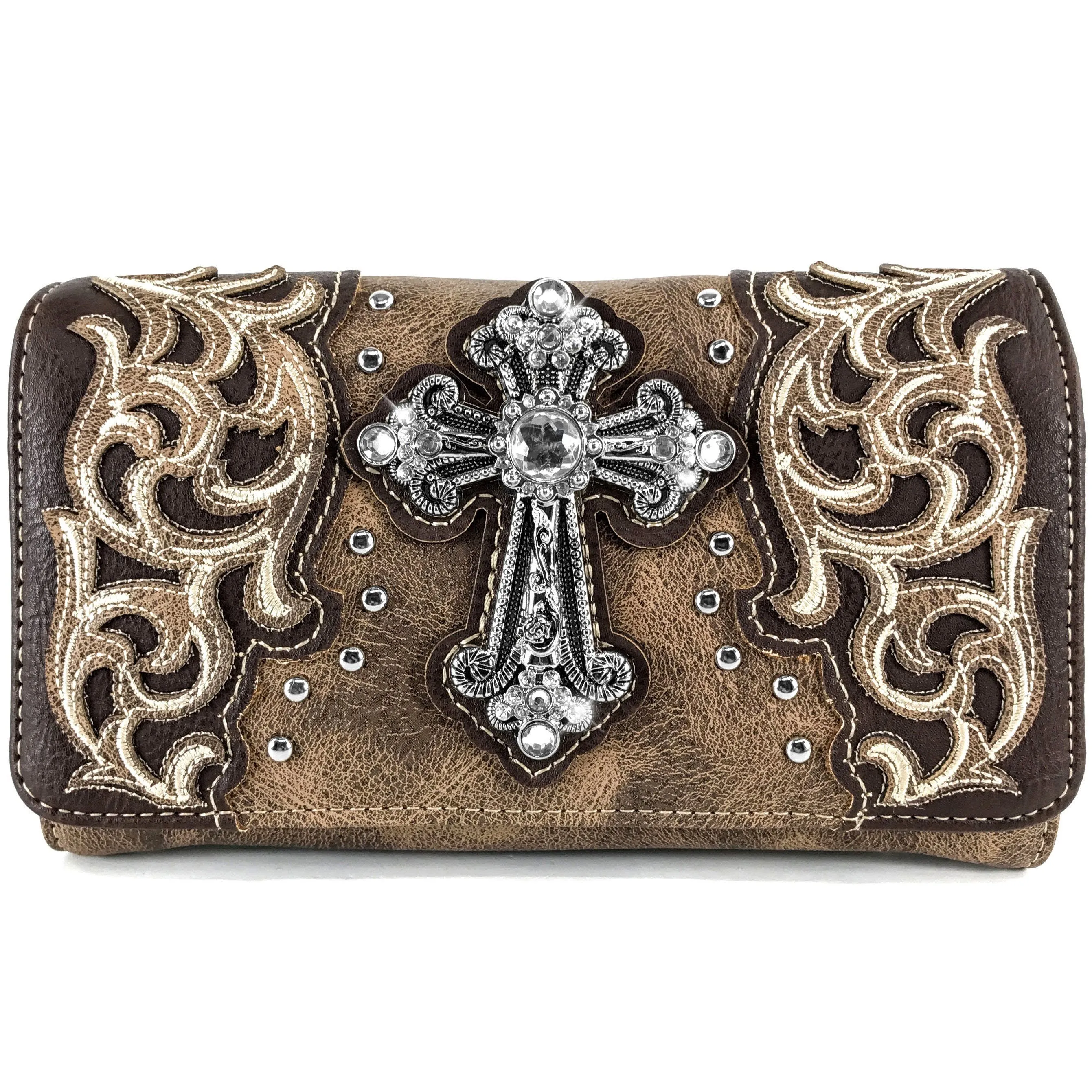 Cross Western Women's Brown Wallet Clutch