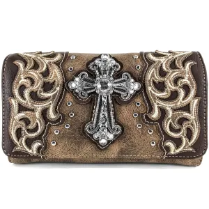Cross Western Women's Brown Wallet Clutch