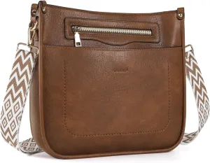 Crossbody Bags for Women 7-Pockets Purses for Women Vegan Leather Hobo Bag Shoulder Bag Handbags with Ajustable Strap