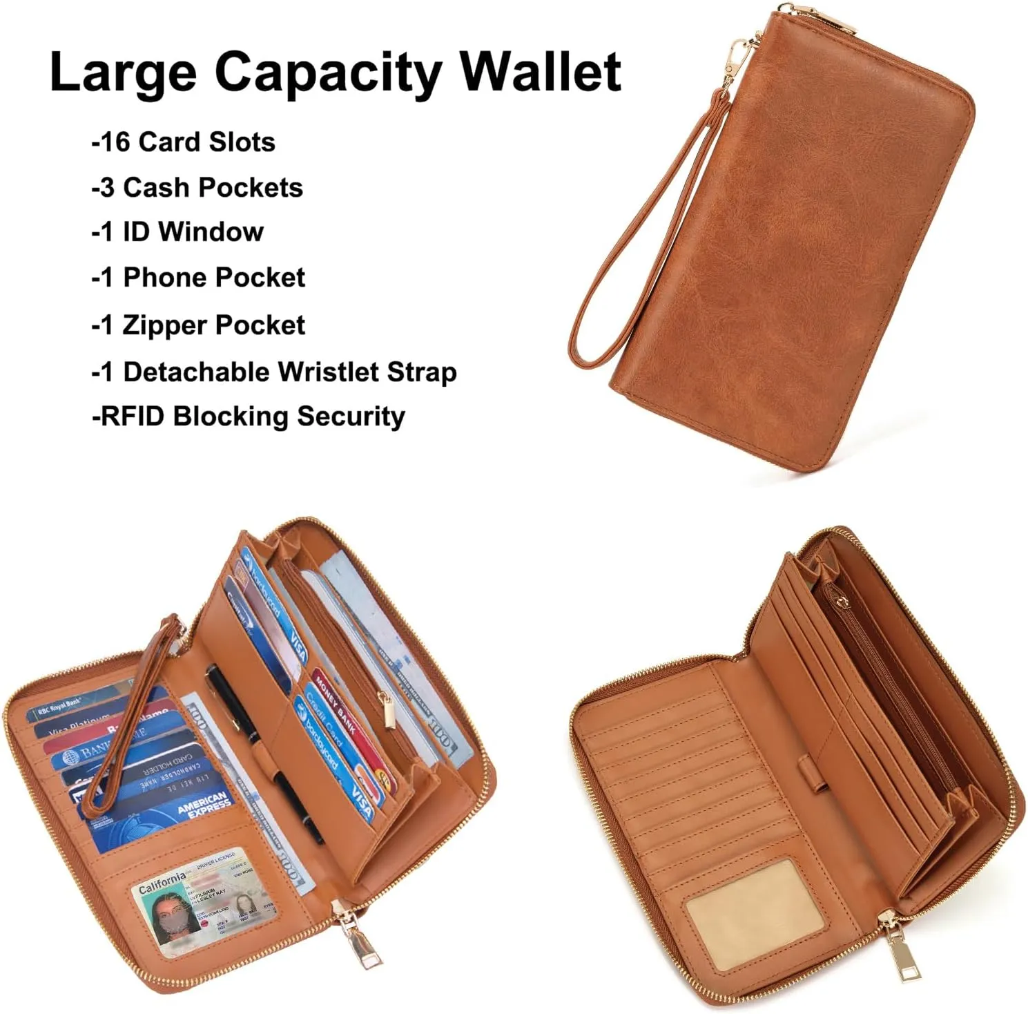 Crossbody Bags for Women Large Hobo Purse PU Leather Shoulder Handbag Ladies Tote Wallet Set 2PCS