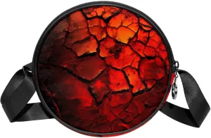 Crossbody Bags for Women,Crossbody Bag Men,Small Sling Bag,Volcano Surface Texture,Crossbody Purse