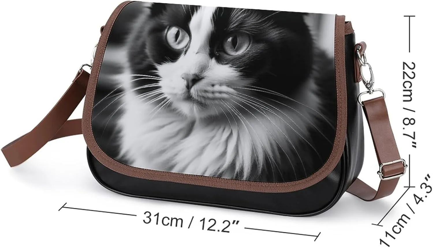Crossbody Bags Purses Women, Lightweight Functional Multi Pocket Purse Adjustable Strap