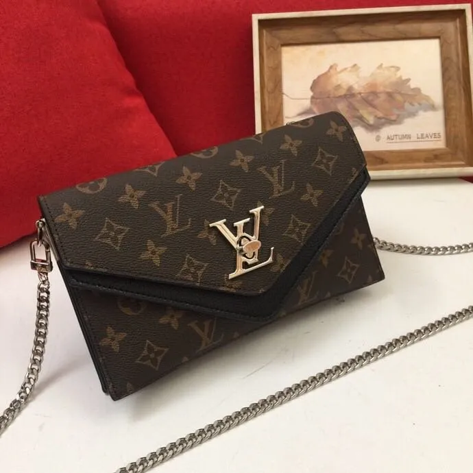 Crossbody Black Monogram Strip Envelope Secure shipping with Elegant Accent Reliable delivery